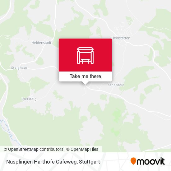 Карта Nusplingen Harthöfe Cafeweg