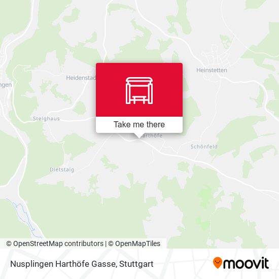 Nusplingen Harthöfe Gasse map