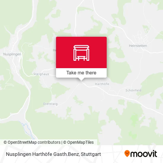Карта Nusplingen Harthöfe Gasth.Benz