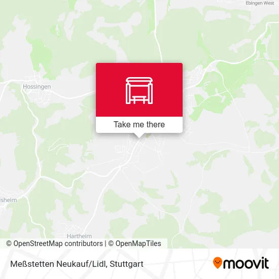 Карта Meßstetten Neukauf/Lidl