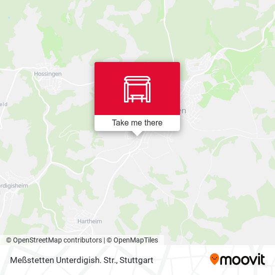Карта Meßstetten Unterdigish. Str.