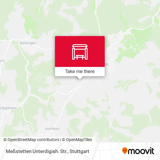 Meßstetten Unterdigish. Str. map
