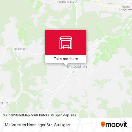 Карта Meßstetten Hossinger Str.