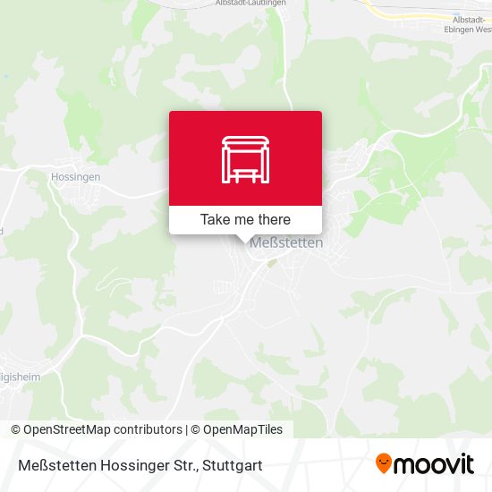 Карта Meßstetten Hossinger Str.