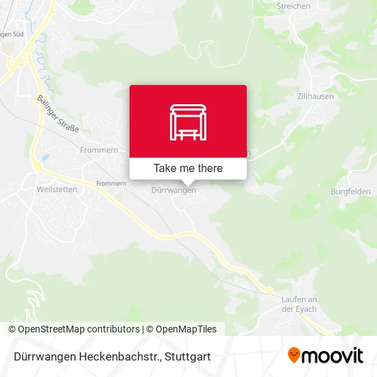 Карта Dürrwangen Heckenbachstr.