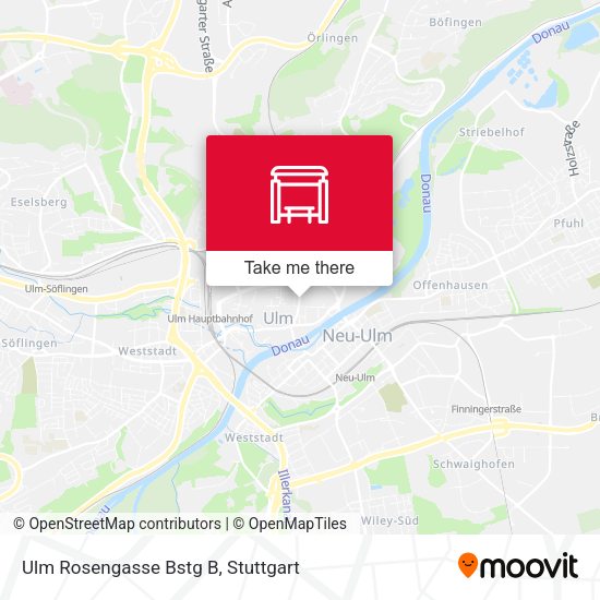 Ulm Rosengasse Bstg B map