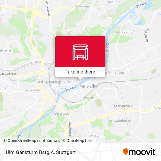 Ulm Gänsturm Bstg A map