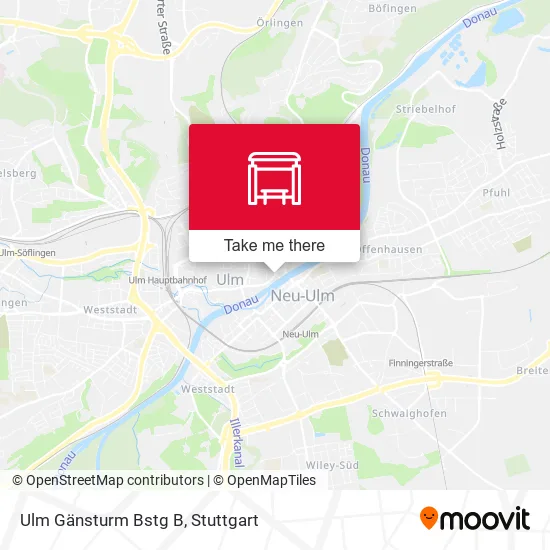 Карта Ulm Gänsturm Bstg B