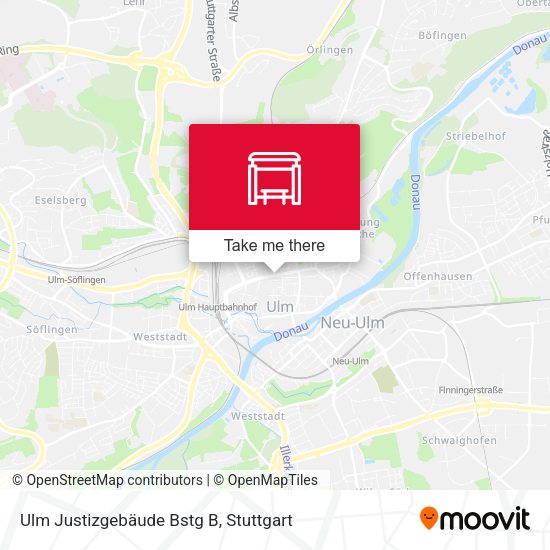 Ulm Justizgebäude Bstg B map