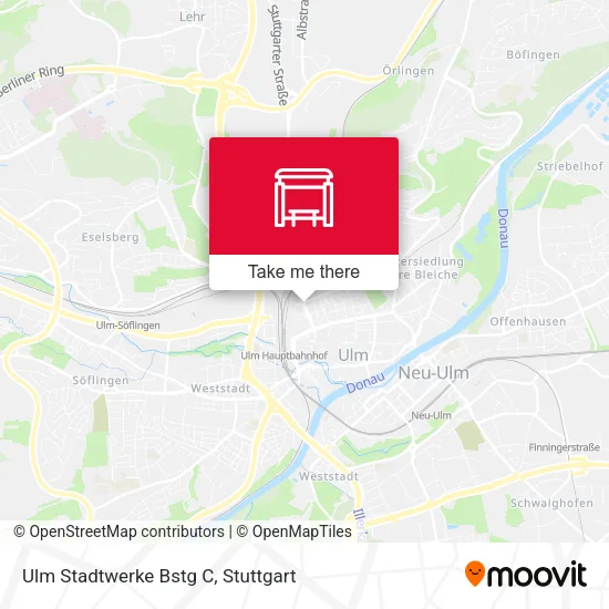 Карта Ulm Stadtwerke Bstg C