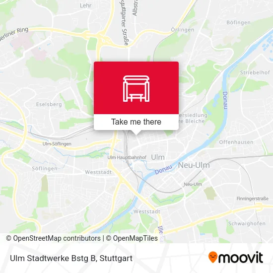 Карта Ulm Stadtwerke Bstg B
