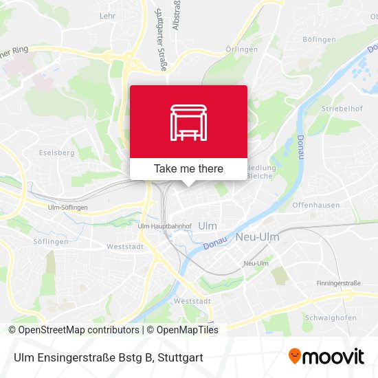 Ulm Ensingerstraße Bstg B map