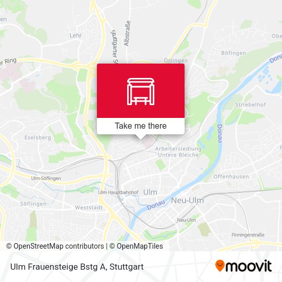 Ulm Frauensteige Bstg A map