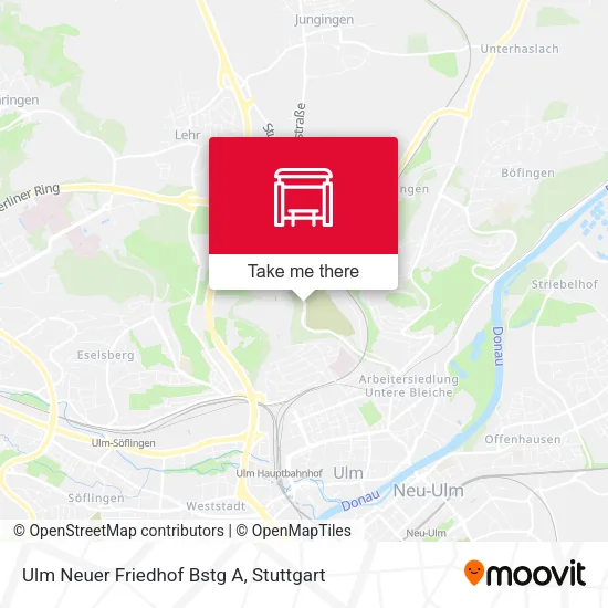 Карта Ulm Neuer Friedhof Bstg A