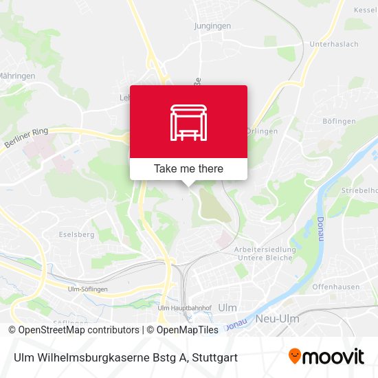 Ulm Wilhelmsburgkaserne Bstg A map