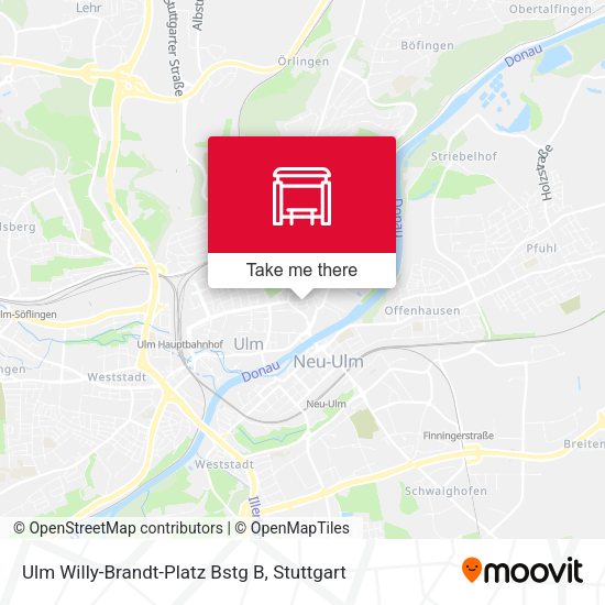 Карта Ulm Willy-Brandt-Platz Bstg B