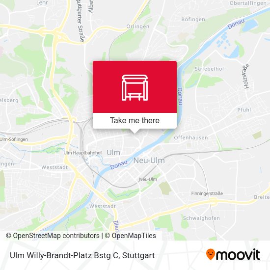 Карта Ulm Willy-Brandt-Platz Bstg C