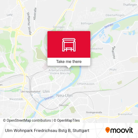 Карта Ulm Wohnpark Friedrichsau Bstg B