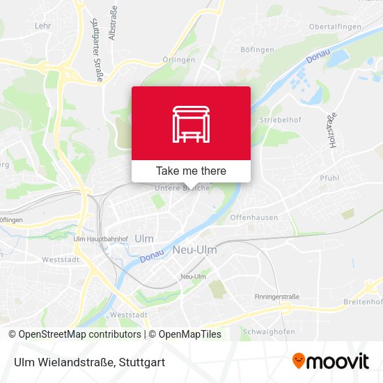 Ulm Wielandstraße map