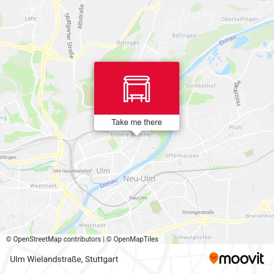 Карта Ulm Wielandstraße