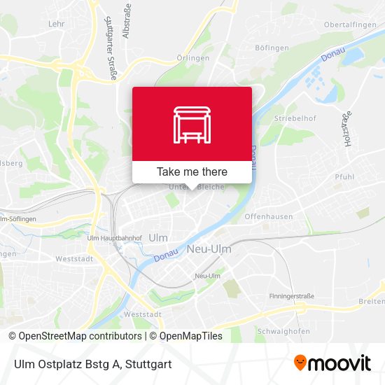 Карта Ulm Ostplatz Bstg A