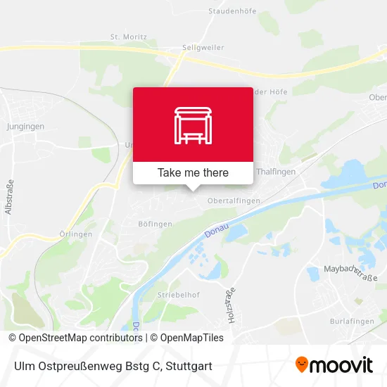 Карта Ulm Ostpreußenweg Bstg C