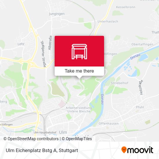 Карта Ulm Eichenplatz Bstg A