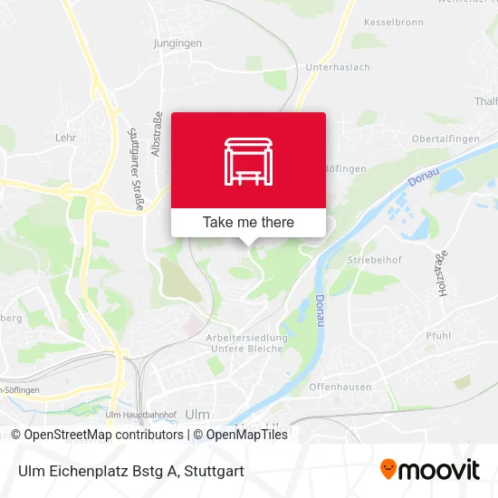 Карта Ulm Eichenplatz Bstg A