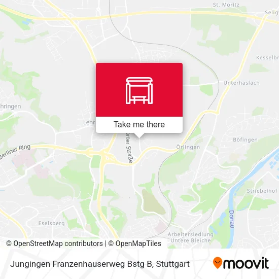 Карта Jungingen Franzenhauserweg Bstg B