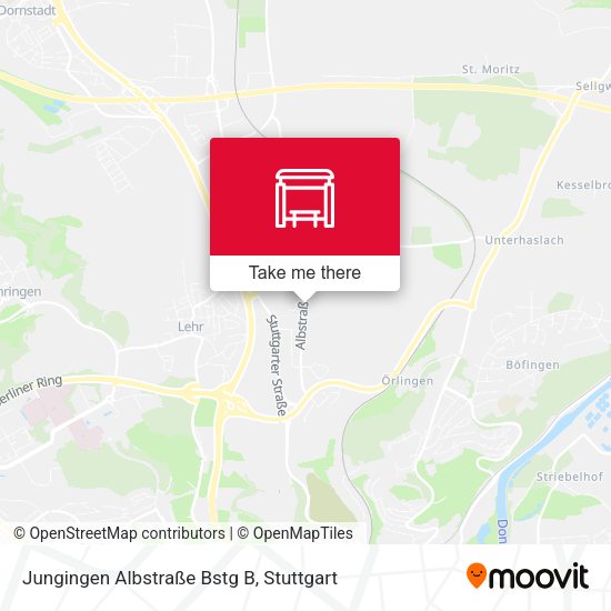 Карта Jungingen Albstraße Bstg B