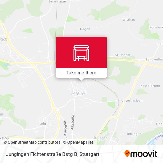 Jungingen Fichtenstraße Bstg B map