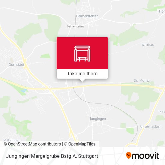 Jungingen Mergelgrube Bstg A map