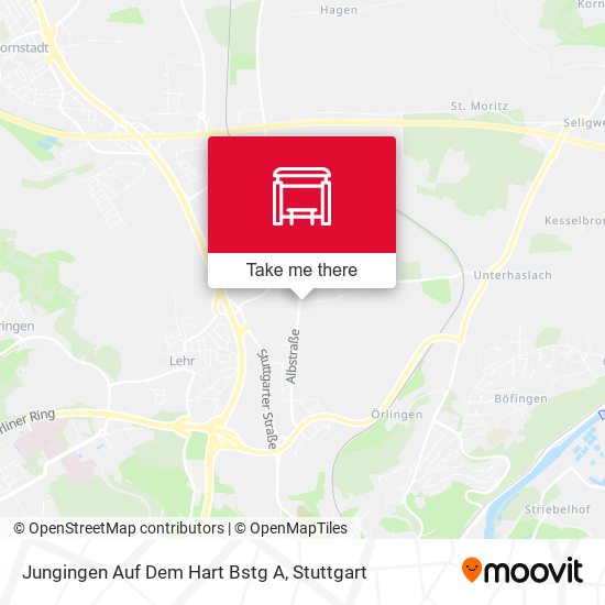 Карта Jungingen Auf Dem Hart Bstg A
