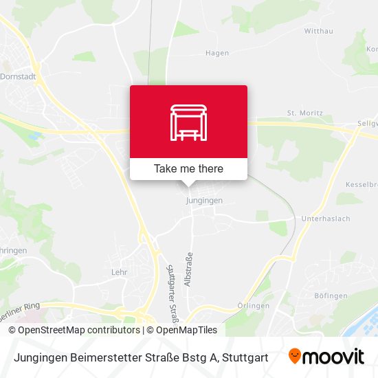 Jungingen Beimerstetter Straße Bstg A map