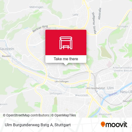 Ulm Burgunderweg Bstg A map
