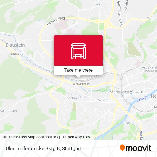 Ulm Lupferbrücke Bstg B map