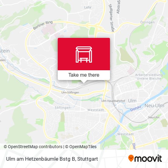 Ulm am Hetzenbäumle Bstg B map