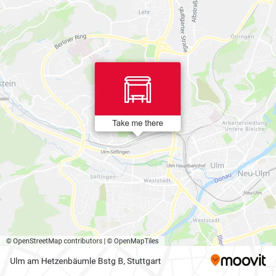 Карта Ulm am Hetzenbäumle Bstg B