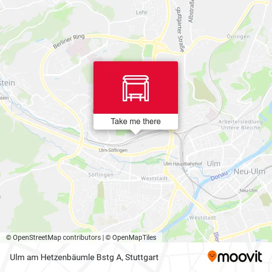 Карта Ulm am Hetzenbäumle Bstg A