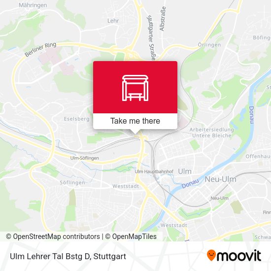 Ulm Lehrer Tal Bstg D map