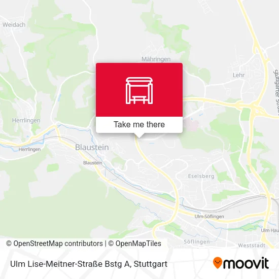 Карта Ulm Lise-Meitner-Straße Bstg A