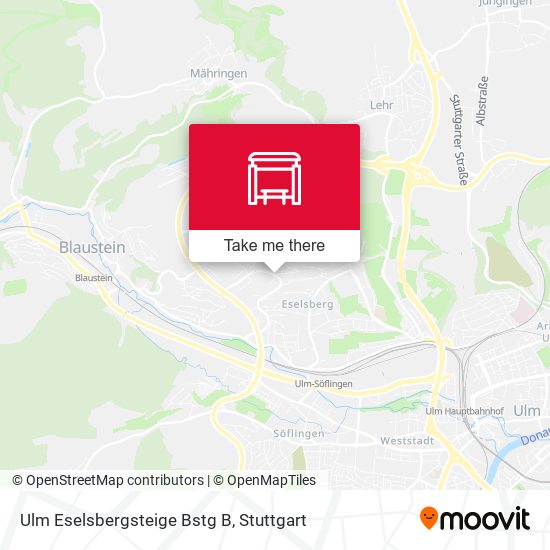 Ulm Eselsbergsteige Bstg B map