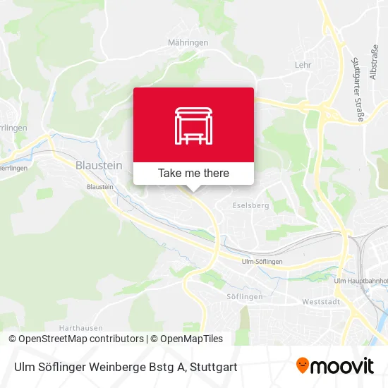 Карта Ulm Söflinger Weinberge Bstg A