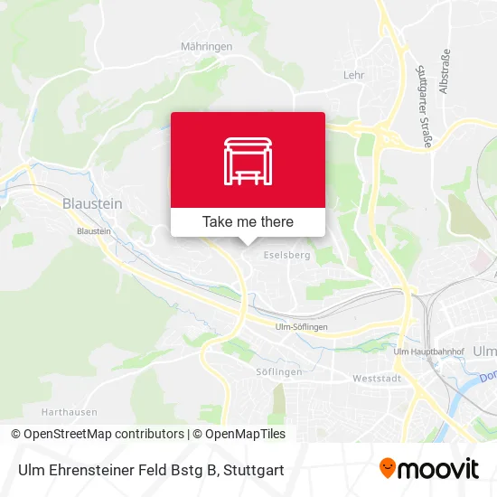 Ulm Ehrensteiner Feld Bstg B map