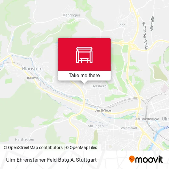 Ulm Ehrensteiner Feld Bstg A map