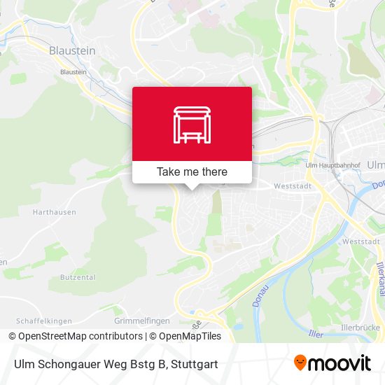 Ulm Schongauer Weg Bstg B map