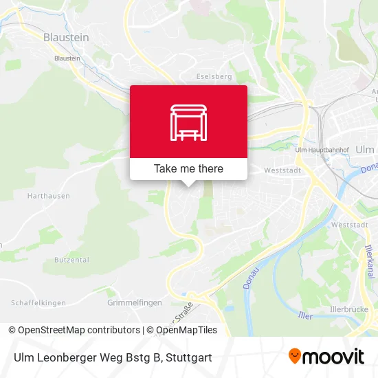 Карта Ulm Leonberger Weg Bstg B