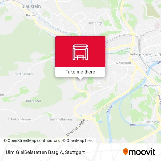 Карта Ulm Gleißelstetten Bstg A