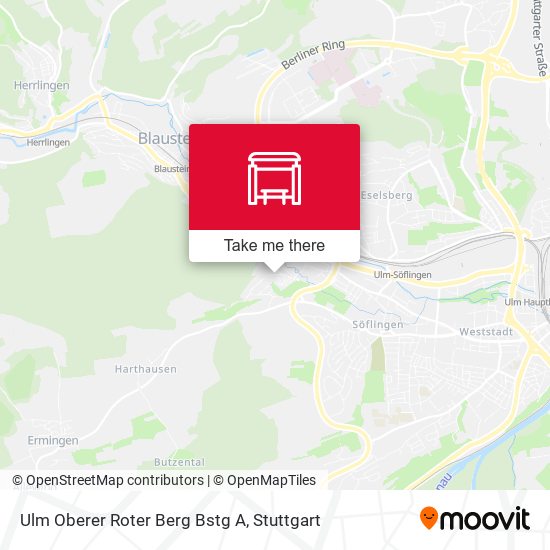 Ulm Oberer Roter Berg Bstg A map