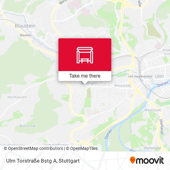 Карта Ulm Torstraße Bstg A